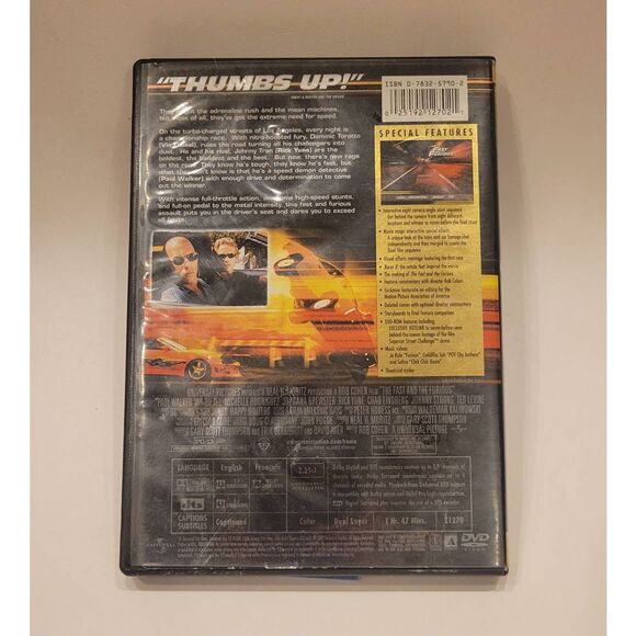 The Fast and the Furious (2001) DVD - Pre-owned - Picture 2 of 4